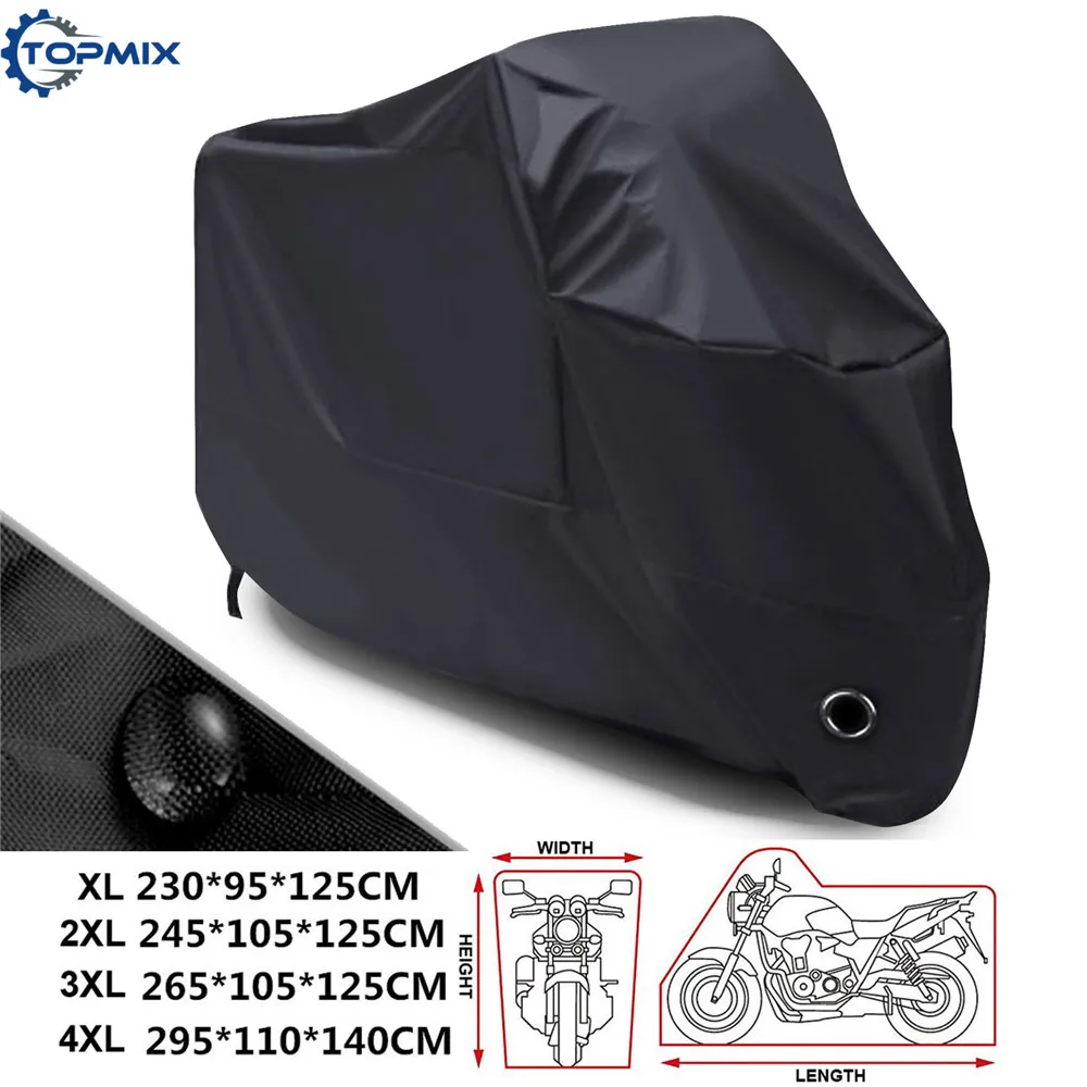 MCH-OXF2D-BLA Motorcycle Cover 8