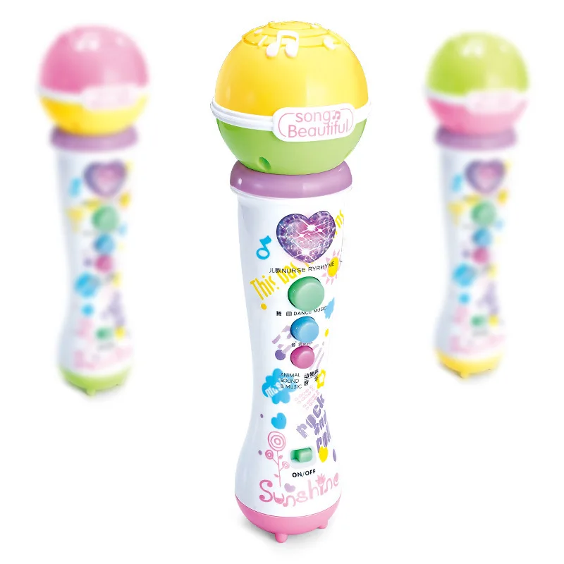 Music Microphone Toy New Wireless Girls Boys LED Mic Karaoke Singing Kids Funny Gift for | Игрушки и хобби