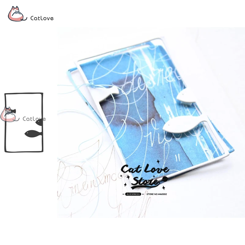 

Fish Frame Animal Metal Cutting Dies Stencils For DIY Scrapbooking Paper Card Decorative Craft Dies Embossing Die Cuts New 2019