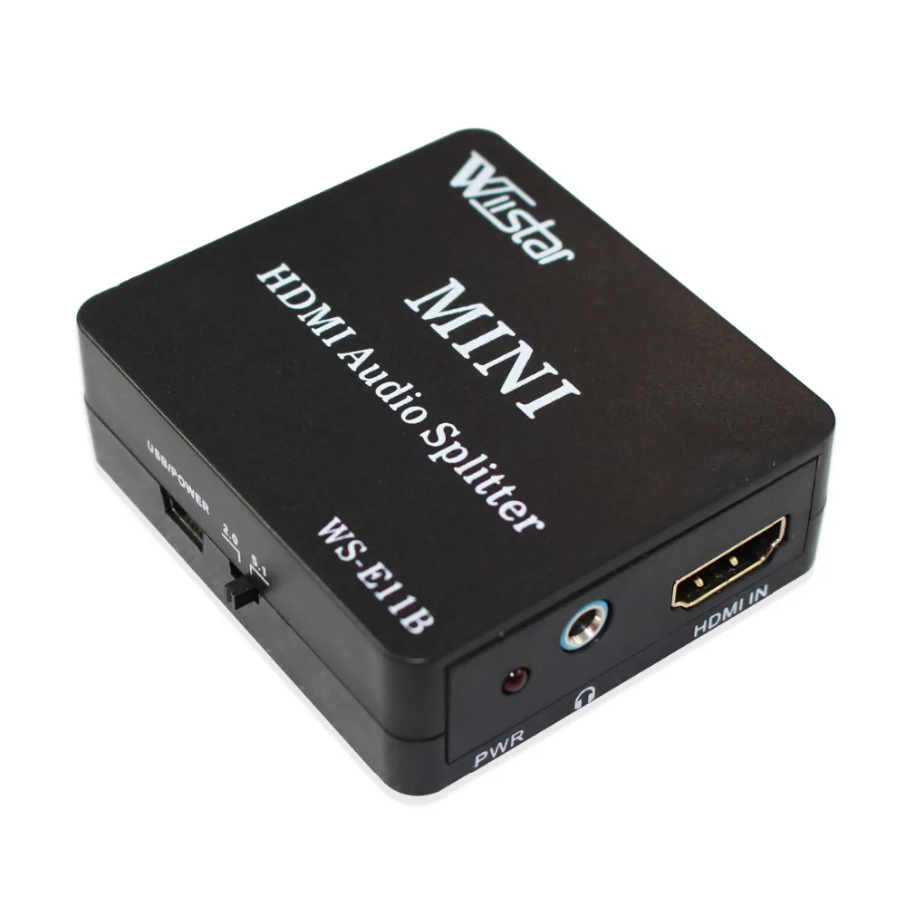 Wiistar Mini HDMI Audio Splitter 50% off R / L Spdif Audio dengan 2.1 / 5.1ch HDMI Audio Extractor Penghantaran Percuma