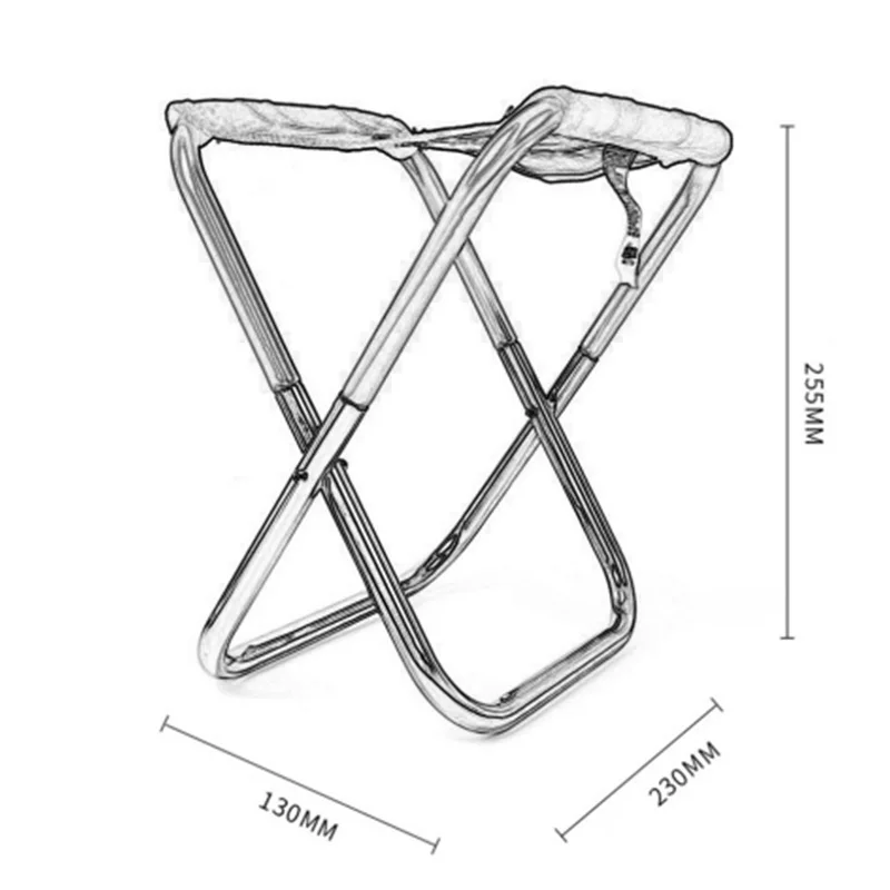Складной стул для пикника рыбалка стул легкий Пикник складываемый алюминиевый ткань на открытом воздухе Портативный легко носить с собой Для рыбалки