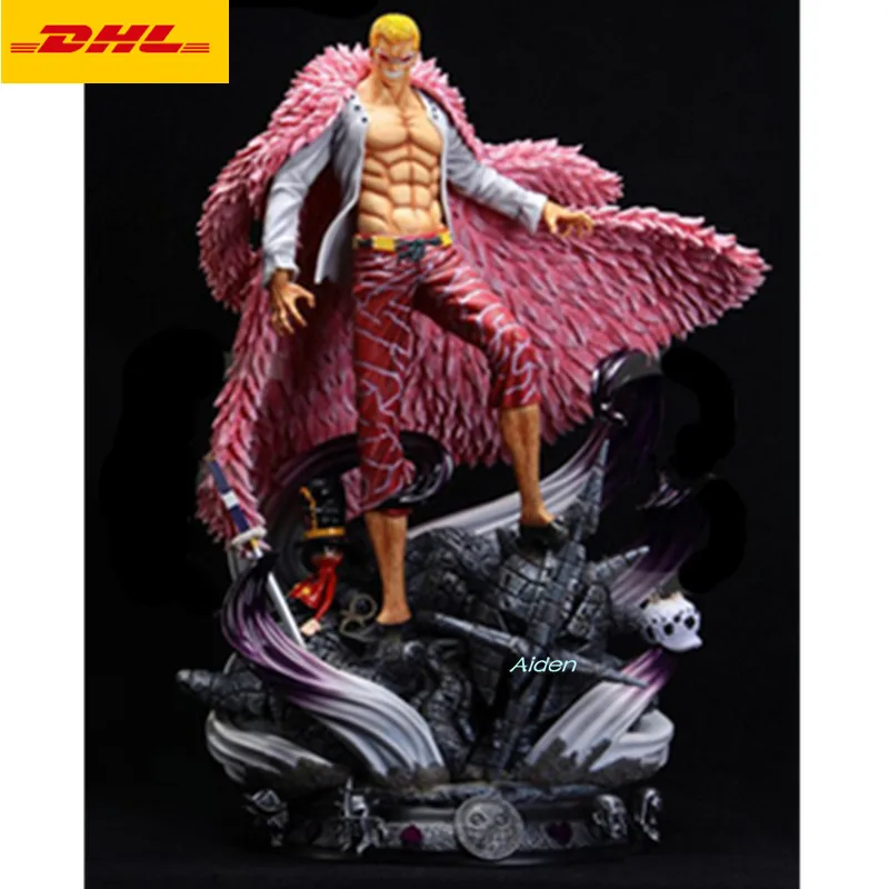 

20" ONE PIECE Statue Dressrosa Bust Donquixote Doflamingo Full-Length Portrait The Rogue GK Action Figure Toy BOX 50CM B1214