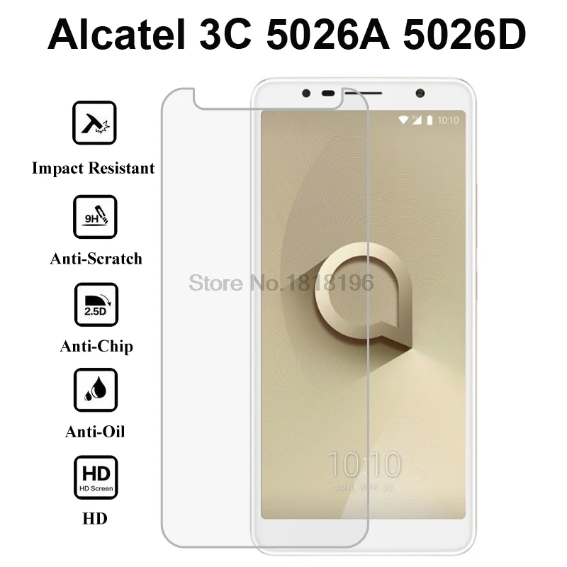 Защитное стекло для Alcatel 3 V закаленное 9H Защитная пленка телефона Alcatel3V 5099D v 5099 6 0 |
