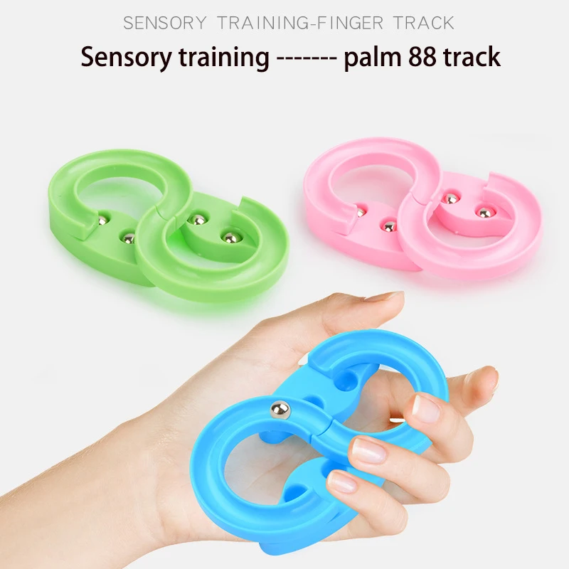 2PCS Children's Palm Mini Track Ball Educational Toy Pressure Relief ToysPTUK