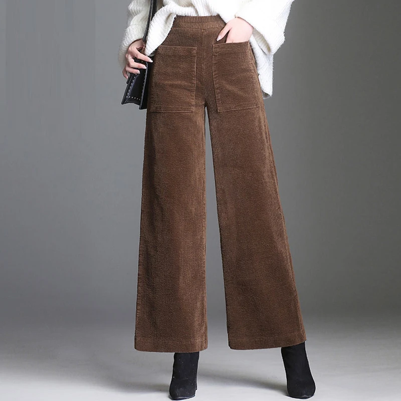 high waisted black corduroy pants