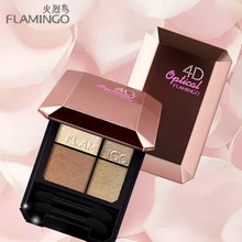 

FLAMINGO Brand 4 Colors shadow liquidate Makeup Cosmetic Palette pigment for eye Concealers Glitter Eye Shadow 0568