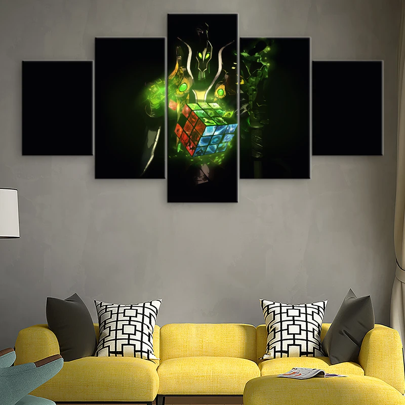  5 Panel Canvas Wall Art Painting Dota 2 Character Game Poster Home Decor For Living Room Canvas Pri