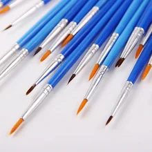 Тонкая ручная Краски ed тонкая ручка синий товары для рукоделия рисунок художественная ручка Краски рисовальная нейлоновая кисть Краски ing ручка 10 шт./компл