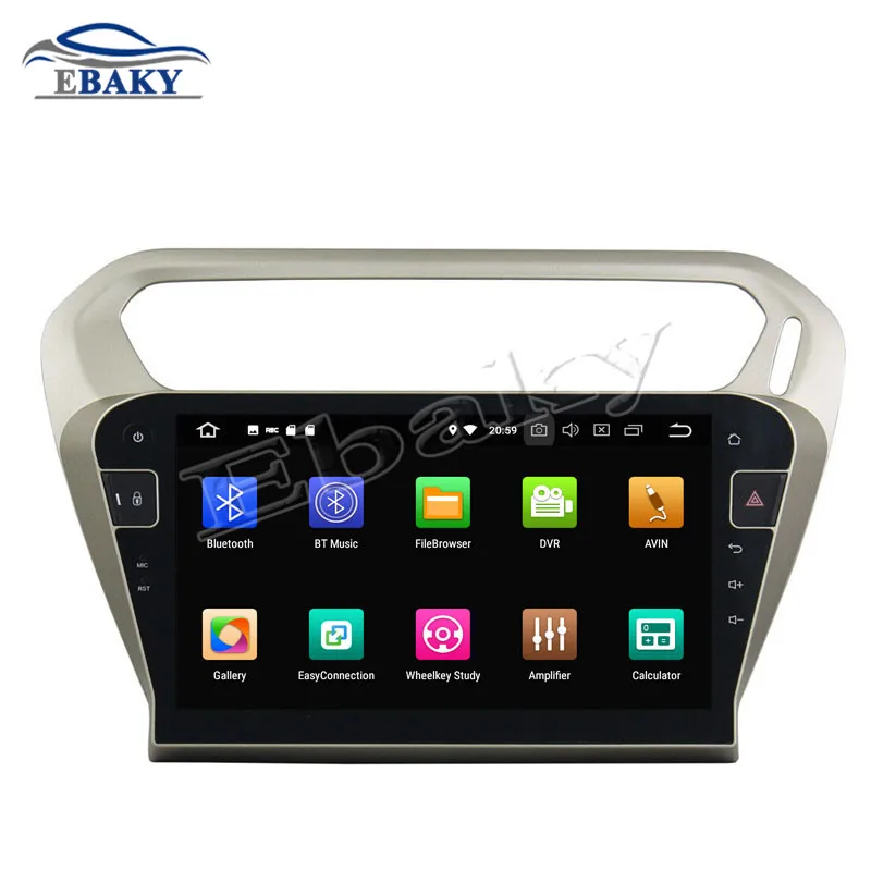 Flash Deal NaviTopia 10.1inch 4GB RAM 64GB ROM Octa Core Android 8.0 Car DVD Radio For Peugeot 301 2013 2014 2015 2016 GPS/WIFI/bluetooth 1