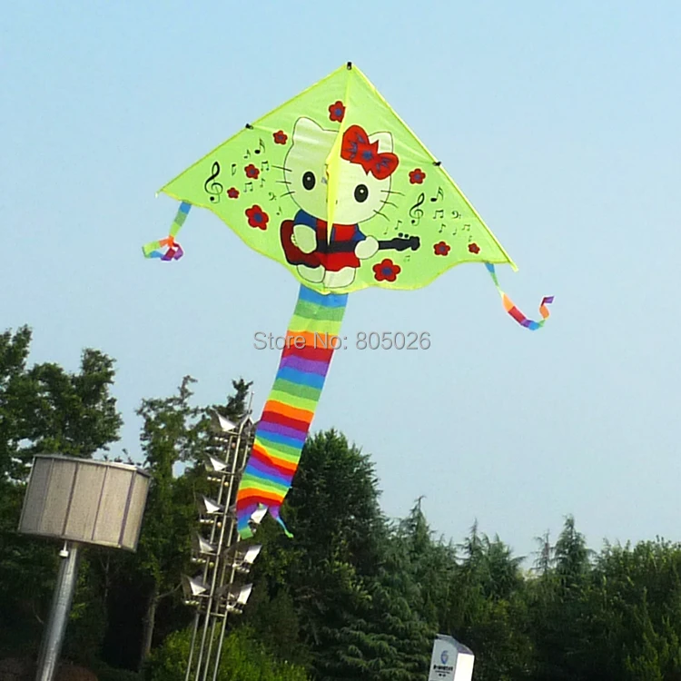 Free shipping high quality 20pcs/lot guitar hellokitty kite child