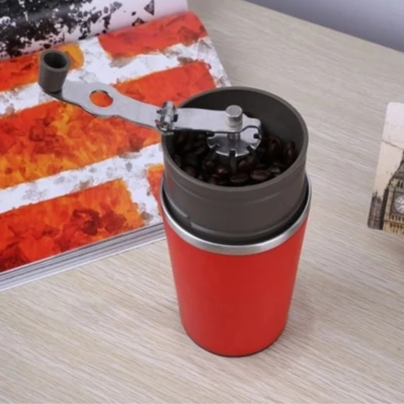 Чашка для кофемолка из нержавеющей стали, одноцветная портативная кофеварка, ручная шлифовальная машина, чашка из нержавеющей стали