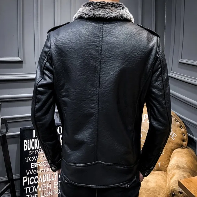 Высокое качество, кожаная куртка для мужчин,, оригинальная, настоящая ...