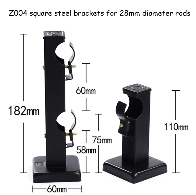 

Good loading full handpaint quality metal double brackets for 25+25mm(1-IN)&28+28mm(1-1/8 -IN)Diameter double rods /poles