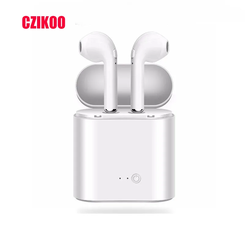 

Wireless Bluetooth i7s Earphones In Ear Stereo Earbud with Charging Box for Android Apple iPhone 7 auricular not airpods