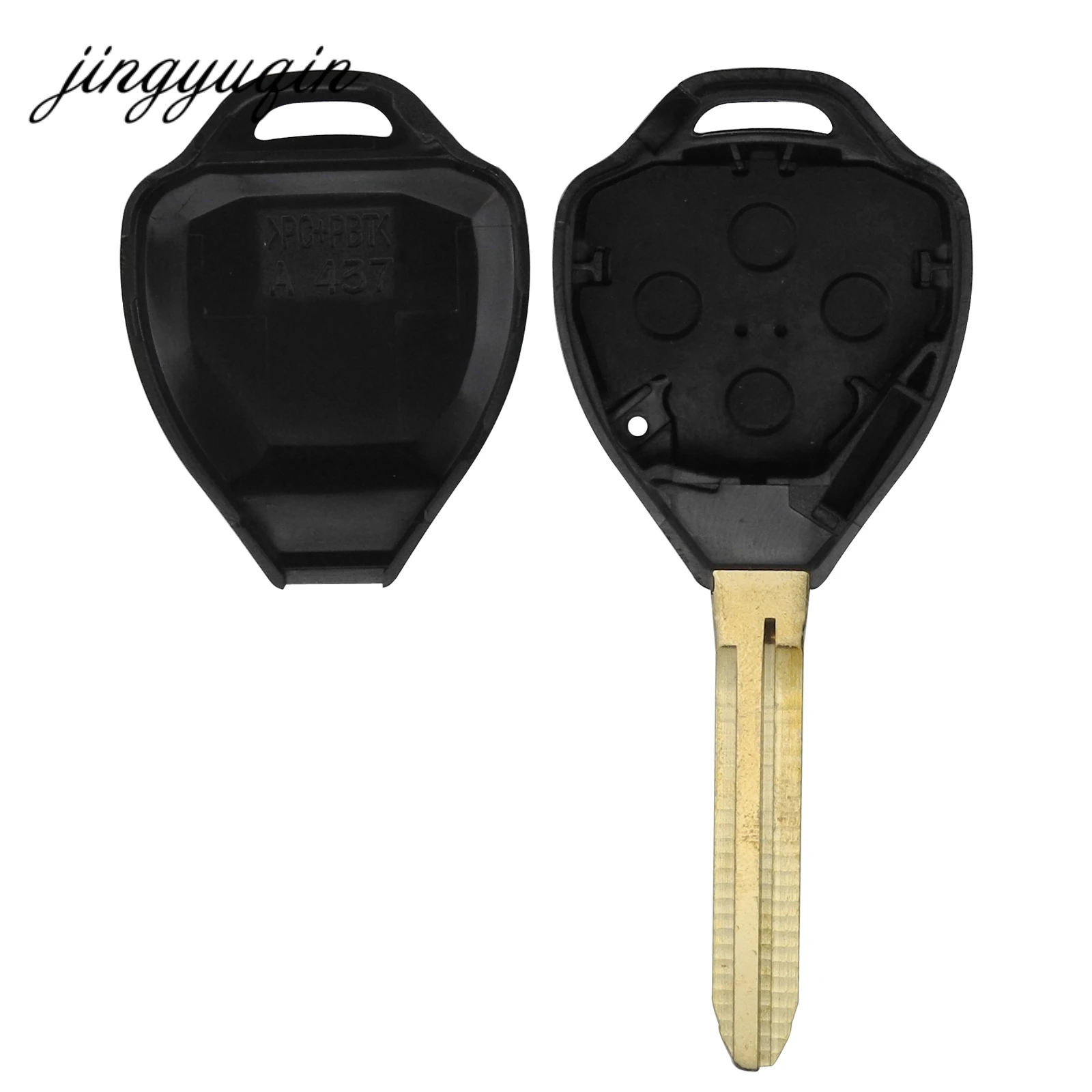 Чехол jingyuqin пустой корпус для дистанционного ключа Shell подходит Toyota Corolla Alphard Camry