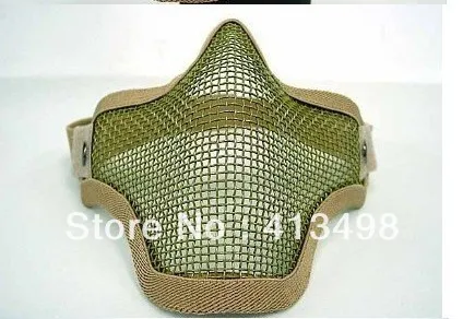 

SAND Half Face Metal Mesh Protective Mask Airsoft Paintball Resistant Skull / free shipping