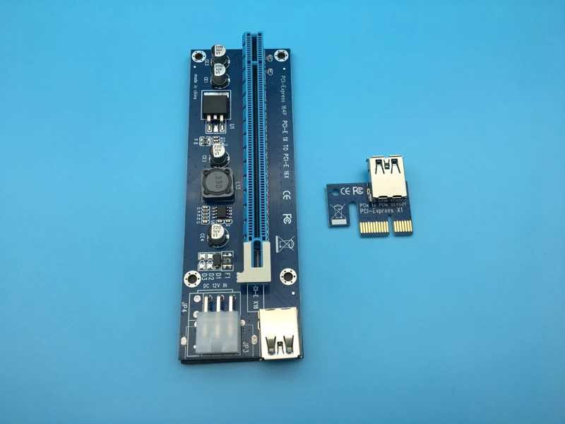 60 см PCIe PCI-E карта с разъемом PCI Express 1x к 16x с USB3.0 кабель SATA к 6Pin Мощность кабель Riser Card для добывания монет Биткойн машины