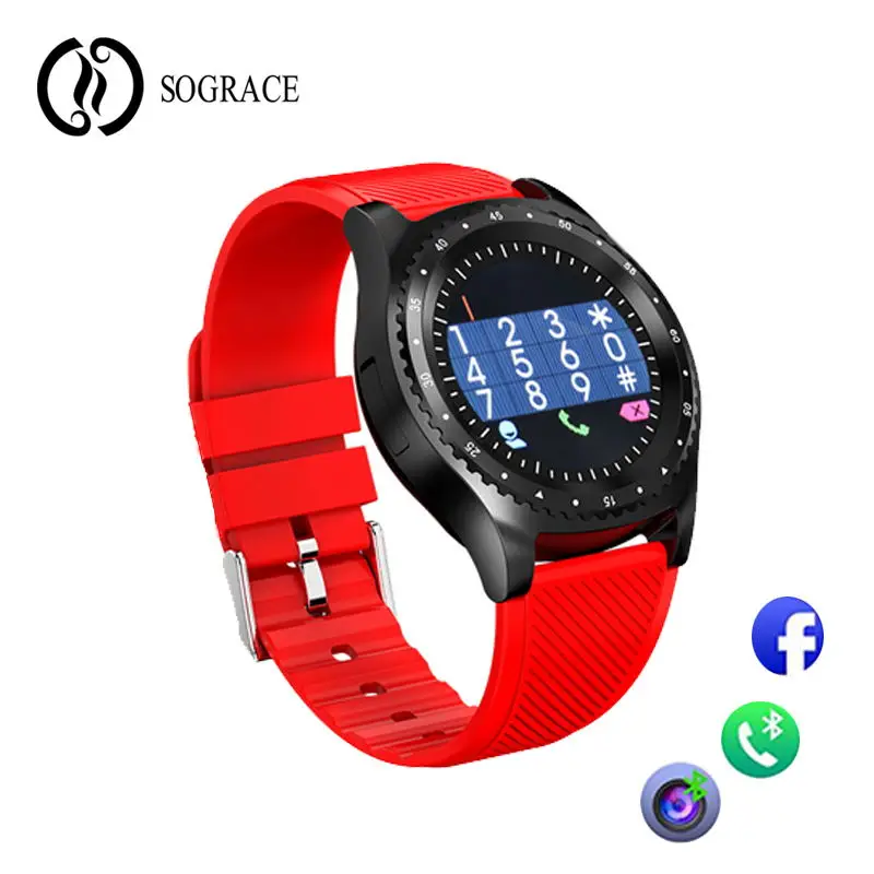 

Round Touch Screen Smart Watch Men Android SIM TF Bluetooth Sport Camera Tel Multifunction Smart Wrist Watch Women Couple Watch