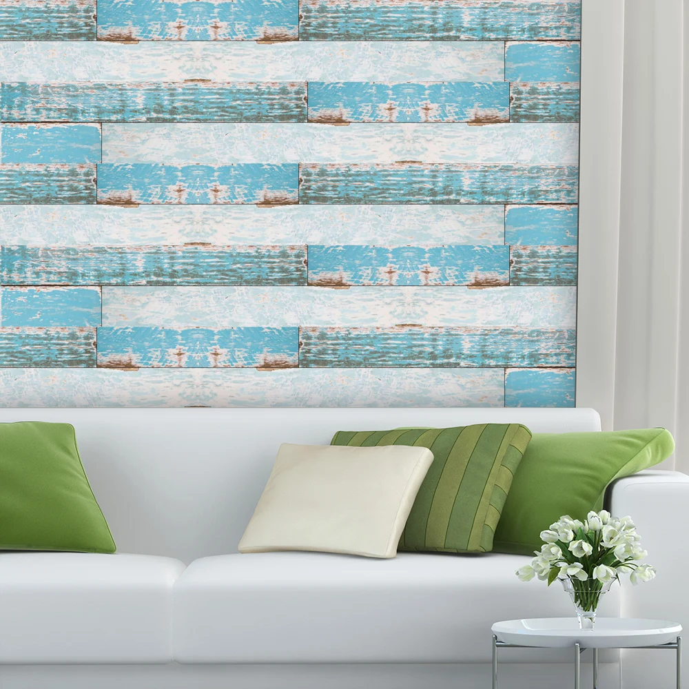 Multi purpose Wall Paper Self adhesive Wood Grain Floor Contact Paper