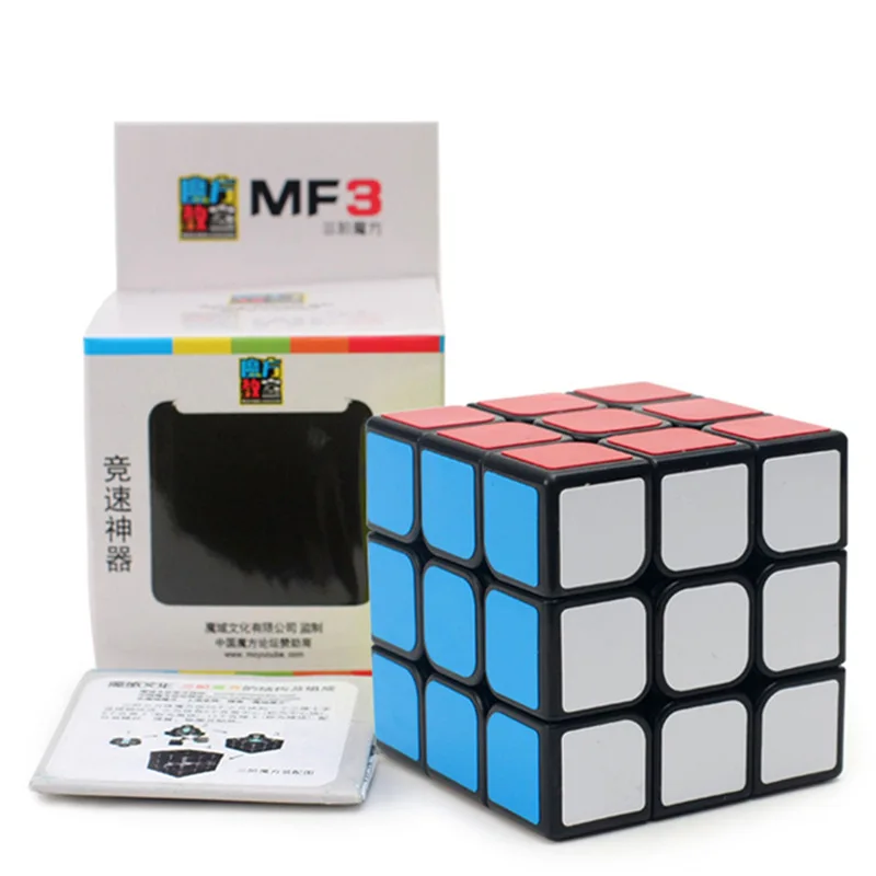 Moyu MF3 3x3 кубические Пазлы игрушки для детей, черно-белый стикер цветной скоростной магический куб