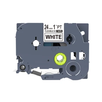 

PUTY 5 PCS Compatible TZe Tape 24mm TZe-FX251 TZ-FX251 Black on White 24mm Label Tapes For P touch Label Printer