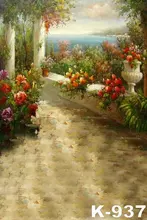 5x7ft Flowers Backdrops Photographic Digital Computer Painted Fashion Art Cloth Wedding Personal Photo Backgrounds foto studio