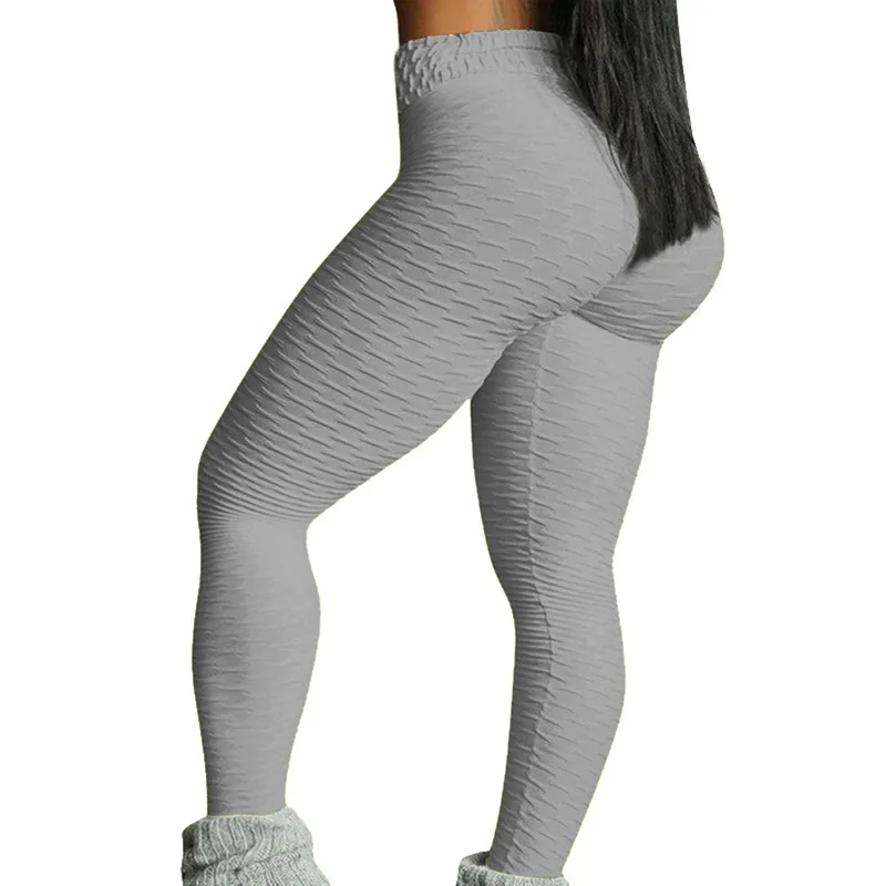 Сексуальные женские спортивные штаны для йоги, Сексуальные Спортивные Леггинсы с пуш-ап эффектом, женские колготки для бега, обтягивающие штаны для бега, компрессионные штаны для спортзала - Цвет: gray 2