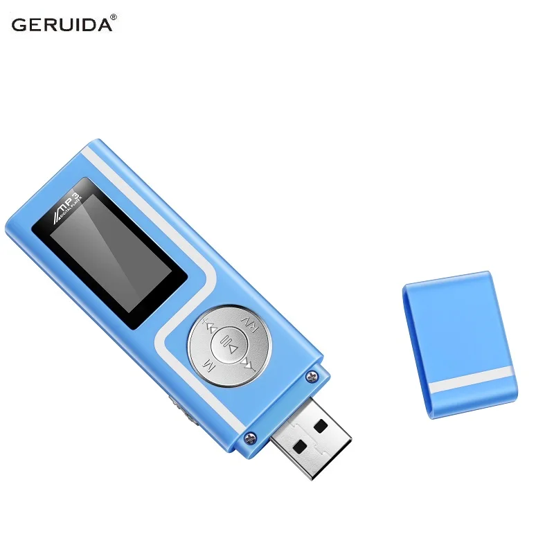 GERUIDA Mp3 плеер Быстрая зарядка USB MP3 мини музыкальный плеер также U диск 2G/4G/8G с fm-записью электронная книга OTG шнур