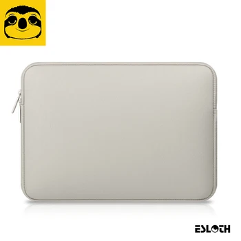 

ESLOTH Gray PU Leather Waterproof Laptop Sleeve Bags Notebook Cases Computer Cover for 11.6" 13.3" 15.4 inch For Macbook Air Pro