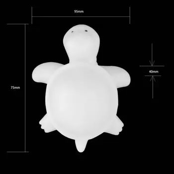 

ICOCO 1pcs Novelty Cute Off White Multi-Color Change LED Light Turtle Mood Lamp Night Light Glow Stock Offer