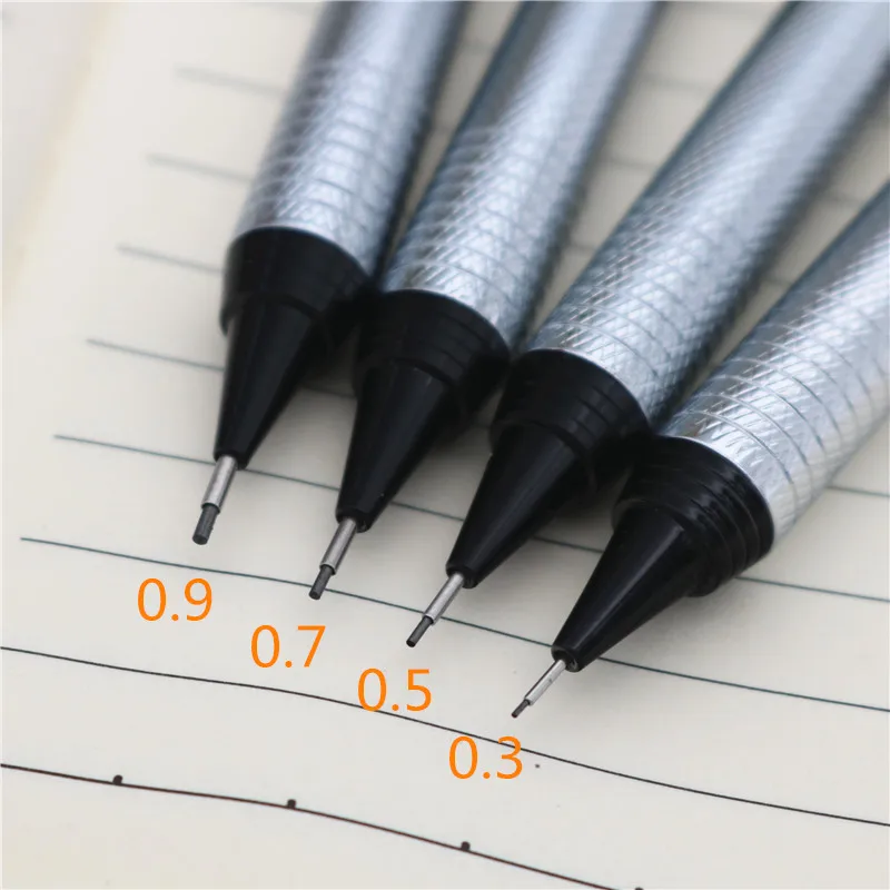 High Quality Full Metal ZD125 Mechanical Pencil 0.3 0.5 0.7 0.9mm Professional drawing design painting Automatic  pencil 2