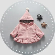 new 2018 winter girls hooded jacket baby cardigan jackets Coat Outwear Children 's clothing 0-3 year PINK Red new 2018 winter girls hooded jacket baby cardigan jackets Coat Outwear Children 's clothing 0-3 year PINK Red