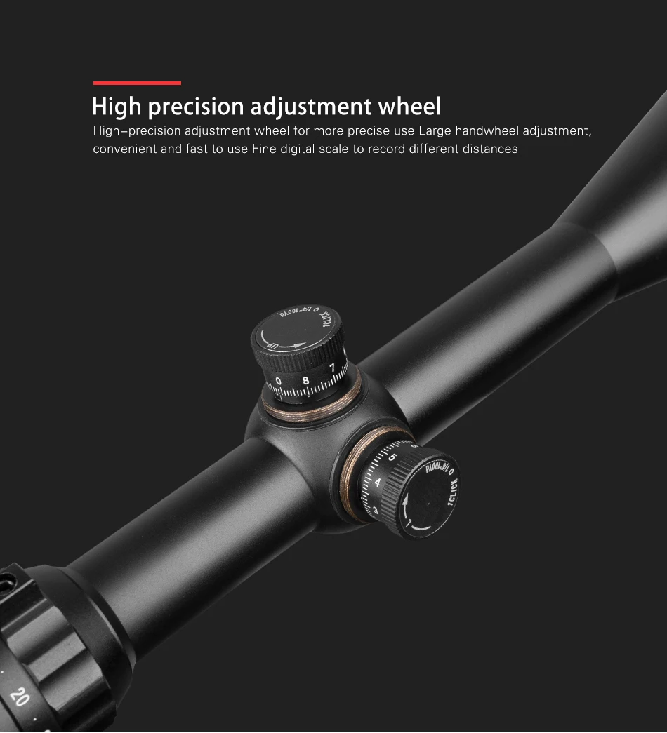 Pistola de ar Riflescope Ajustável Verde Vermelho Dot Caça Luz Âmbito Tático Retículo Óptica Rifle Escopo Escopos 6-24x50 Aoe 9 High Quality Esporte e Lazer