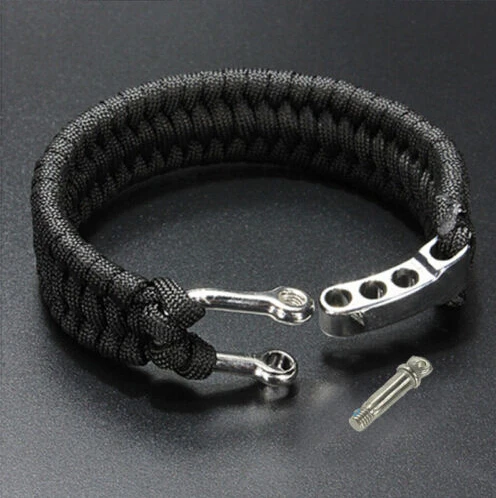 New Self Rescue Para Cord Parachute Bracelets Whistle Buckle New Self Rescue Para Cord Parachute Bracelets Whistle Buckle Survival Camping Travel Kit Weave