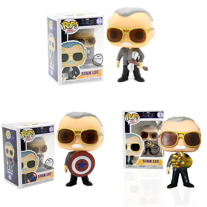 

Funko POP Marvel Avengers: Endgame Stan Lee & Infinity Gauntlet Thor Captain America Action Figures Toys for Children gift