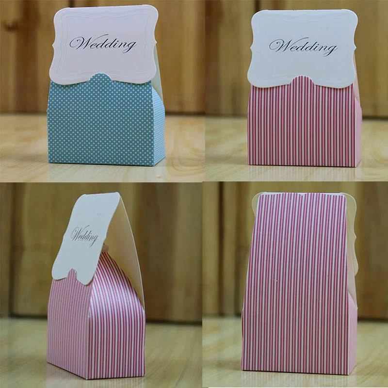 

50pcs Paperboard Wedding Candy Boxes Paper Square Favor Gifts Boxes Candy Boxes for Birthday Party