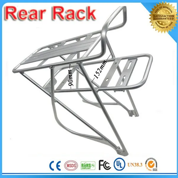 Clearance Bike bicycle Battery rack Rear Shelf Rear Rack Rear Carrier for 36v 48v battery suitable for T 24/26/INCH BIKE TIRES 2