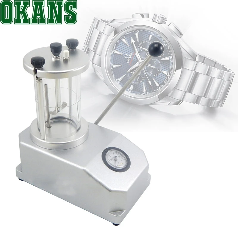 Watch waterproof tester performance detector white Test up to 6 ATM 2 Watches Aluminum water Resistant Testing machine | Инструменты