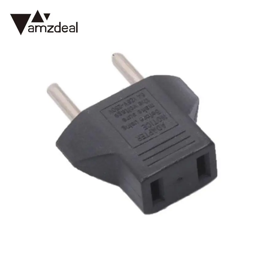 

amzdeal 250V 10A Travel Adaptor Plug Charger Converter US USA to EU EURO Standard Adapter Small and light weight