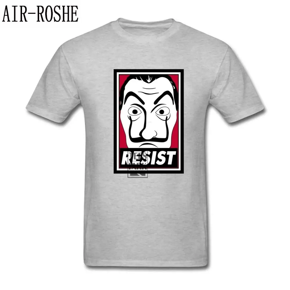 Shirt And T shirt La Casa De Resistencia Money Heist House of Paper T Shirt Printing Men's Organnic Cotton Short Sleeve T-Shirt