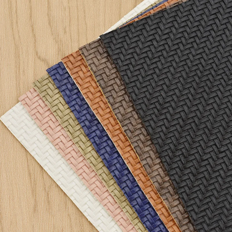 

Personality Weaving Grain A4 Synthetic Leather DIY Handmade Craft Fabric Patchwork Sewing Garment Decoration