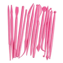 14pcs/set DIY Fondant Cake Carved Tool Sugar Flower Sculpture Shaping Baking Tools HG99