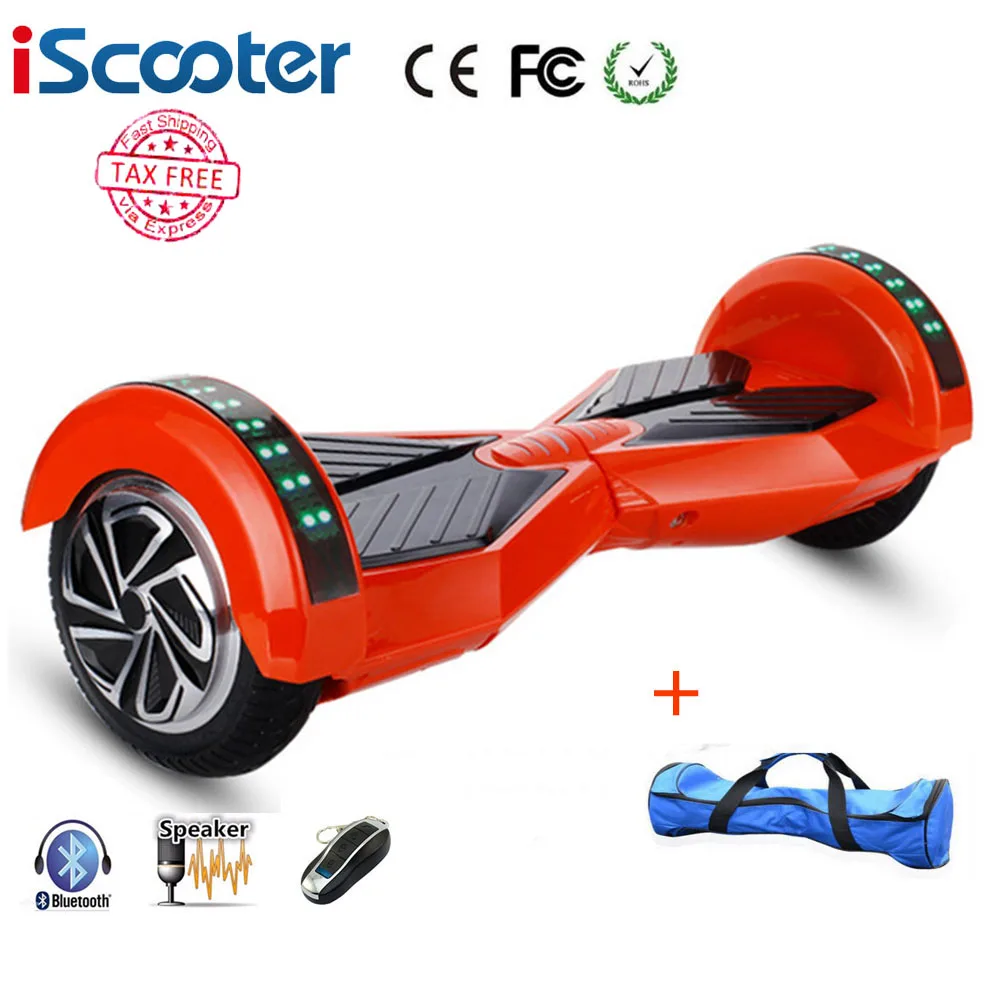 

8inch Bluetooth hoverboard 2 Wheel Self balancing Electric Scooter two Smart Wheel with Remote key And LED Skateboard walk car