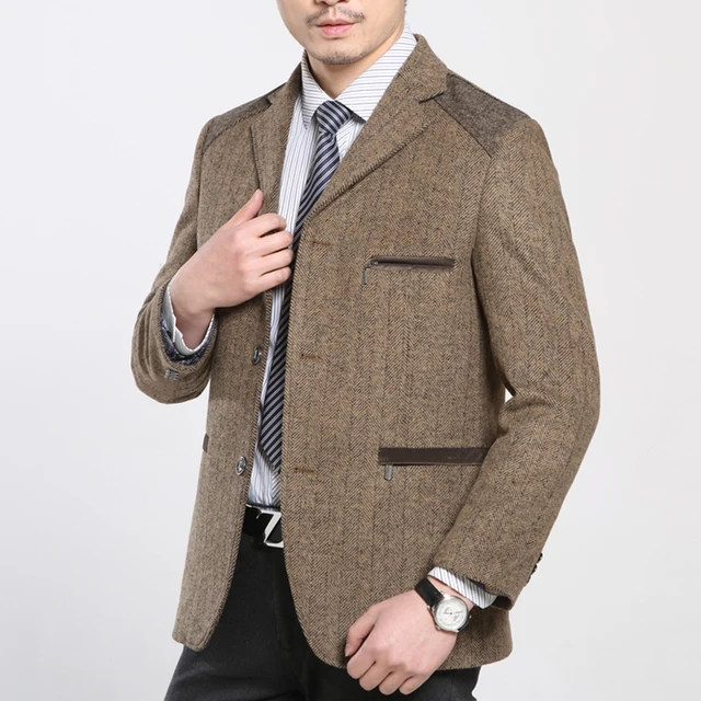 khaki blazer mens