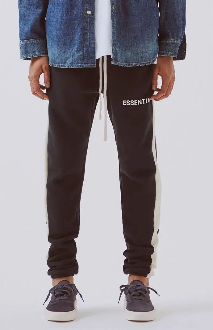 QoolXCWear Kanye West trousers Justin Bieber Sweatpants Side Stripe Jogger Pants Elastic Waist hip hop Pants Streetwear