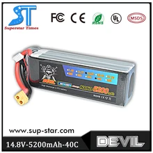Происхождения дьявол 14,8 v 5200mAh 40c литиевая батарея Квадрокоптер
