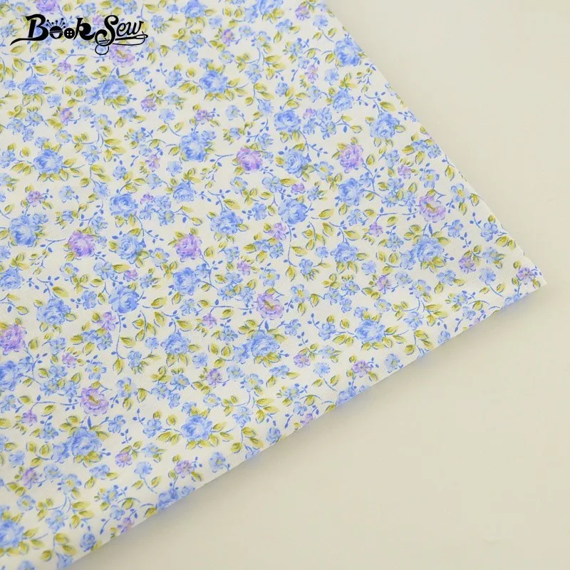 

Booksew Printed Flower Design 100% Cotton Fabric Twill Soft Cloth Quilting Bed Sheet DIY Patchwork Scrapbooking Tissue Tecido CM