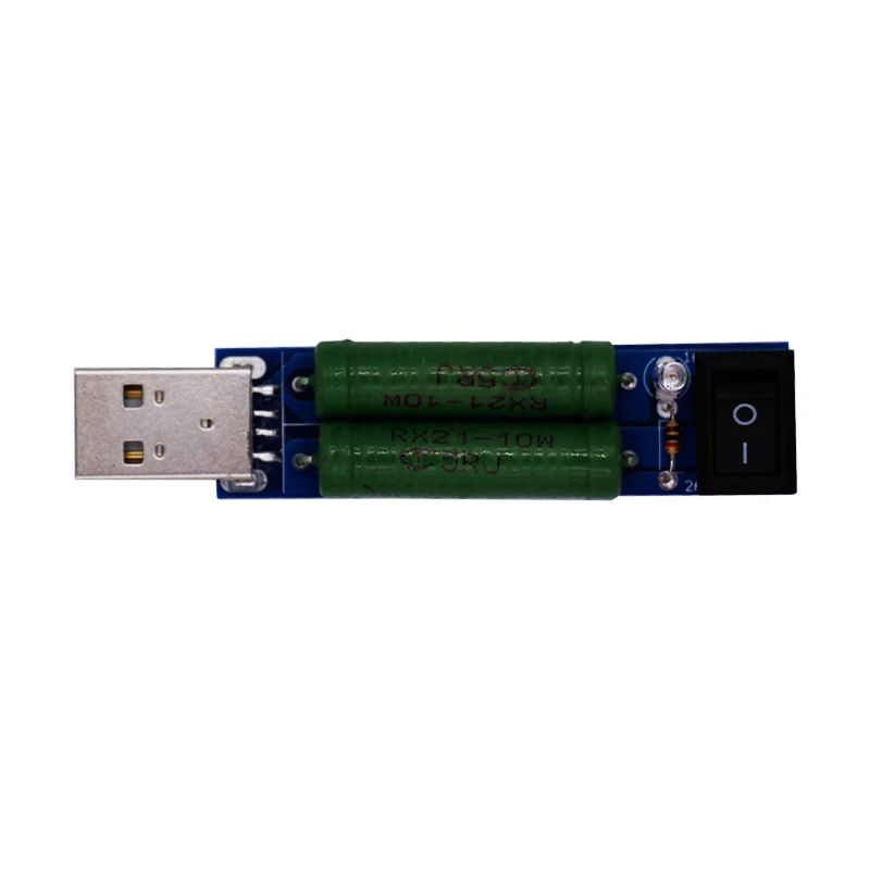 Электронный регулируемый ток 1А/2а USB сопротивление нагрузки напряжение мощность резисторы Мобильная мощность тестер сопротивления старения Скидка 40