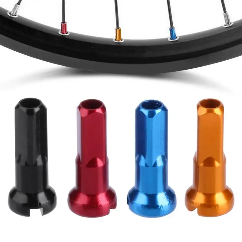 20pcs Aluminum Alloy Wheel Spoke Caps 14g/2mm Multifuction Valve Cap for MTB Mountain Road Bikes