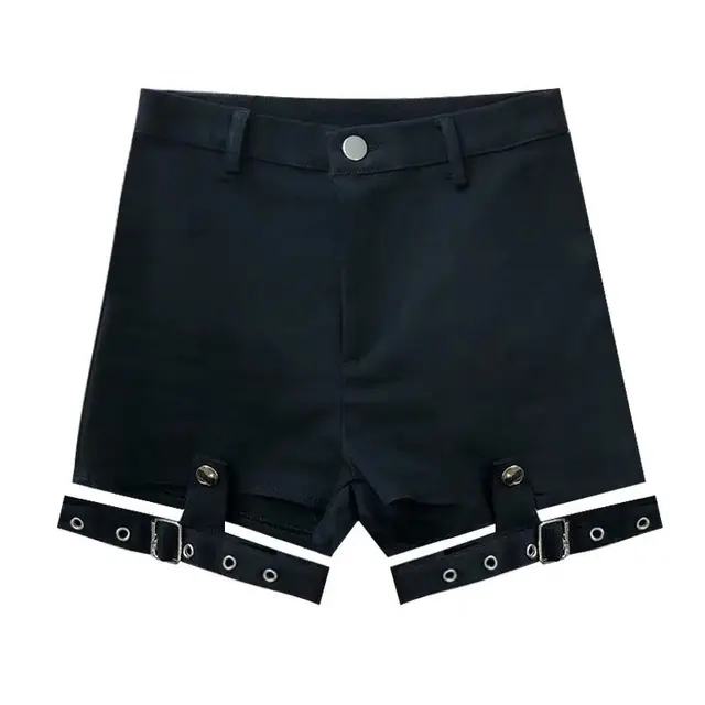 Denim Leg Garter Shorts 6